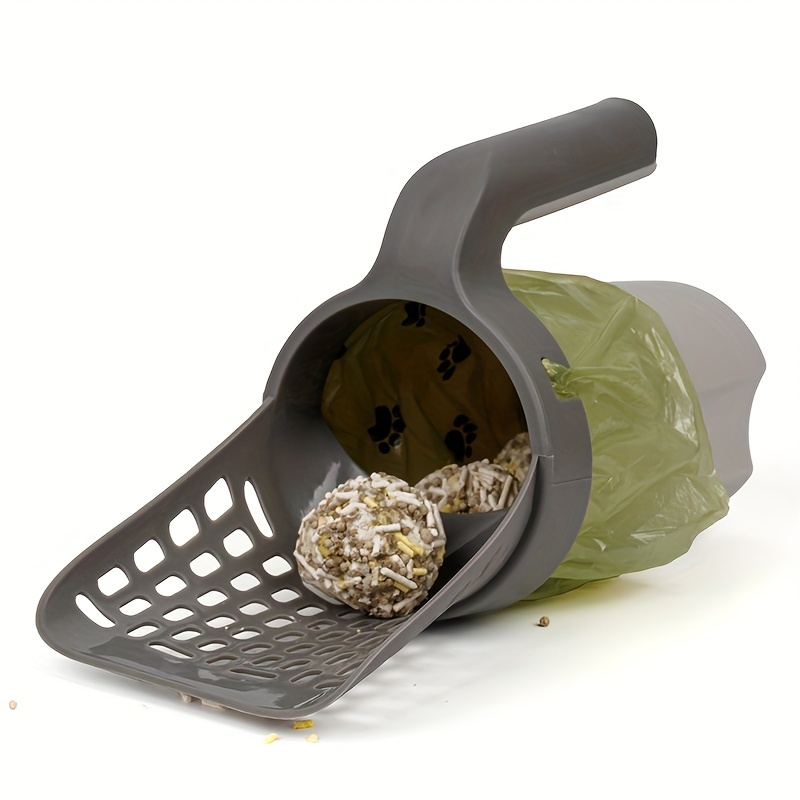 Large Capacity Cat Litter Box with Integrated Trash Can, Removable Deep Scoop, Easy Maintenance, Self-Cleaning Design, Durable PP Material - Ideal for Cats, Litter Waste Management|Modern Pet Accessory|Easyclean Material