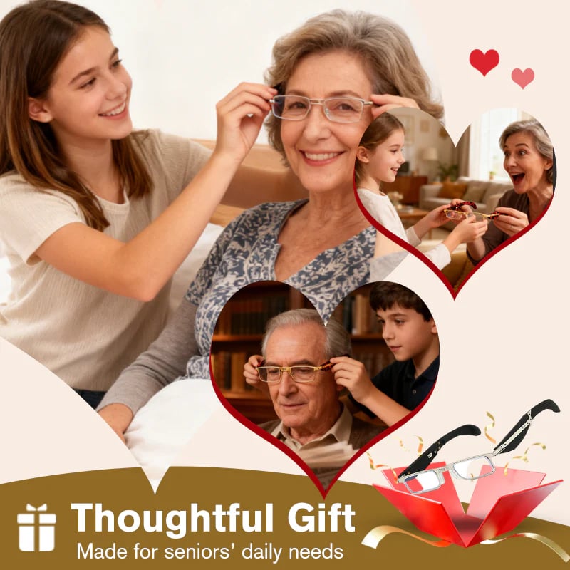 Foldable Anti-Blue Light Reading Glasses with Case