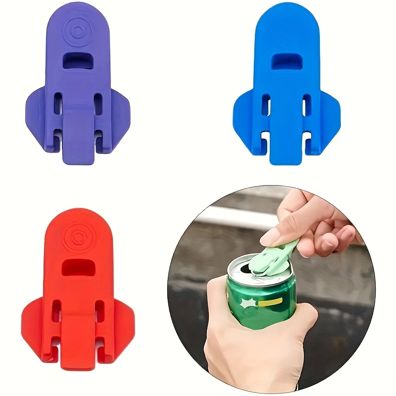 30-Piece Colored Manual Can Opener Set - Easy-grip design, durable plastic material, reusable or disposable, safe and reliable, suitable for soft drinks, beer, and aluminum cans, with built-in beverage separator, ideal for picnics, barbecues, camping, and family gatherings.