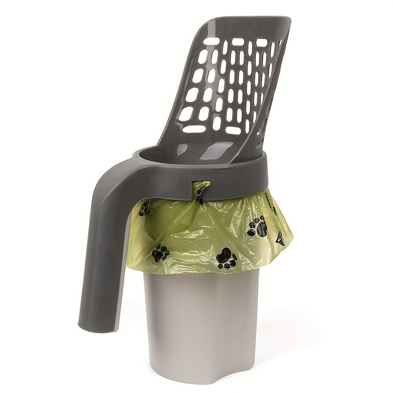 Large Capacity Cat Litter Box with Integrated Trash Can, Removable Deep Scoop, Easy Maintenance, Self-Cleaning Design, Durable PP Material - Ideal for Cats, Litter Waste Management|Modern Pet Accessory|Easyclean Material